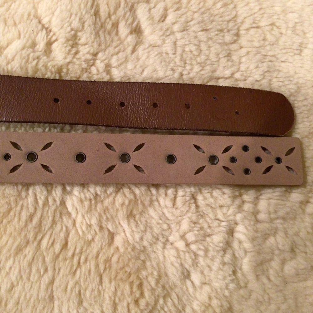 Fossil Set Of 2 Studded Leather Belts - image 6